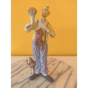 Lenox Beauregard and Bentley Clown and dog Figurine Vintage 1991